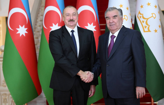 Prezident İlham Əliyev və Tacikistan Respublikasının Prezidenti Emoməli Rəhmon