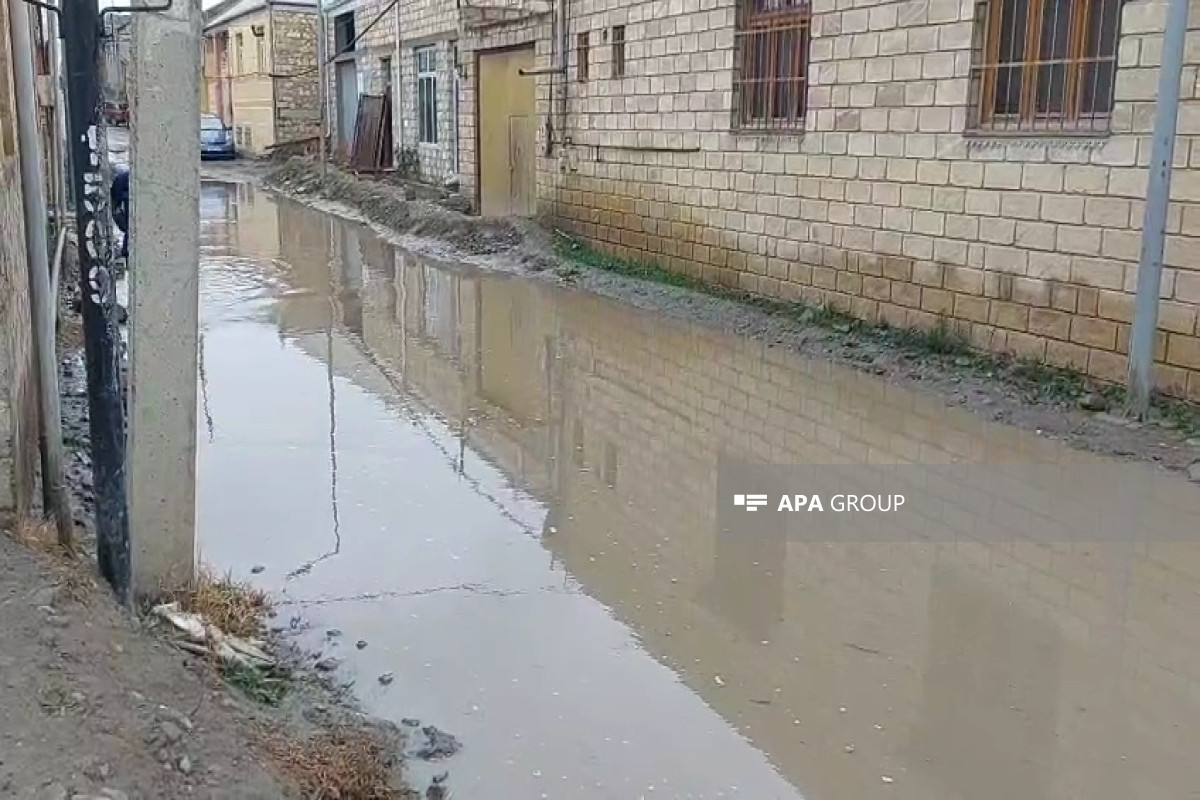Gəncədə güclü yağış fəsadlar törədib - FOTO 