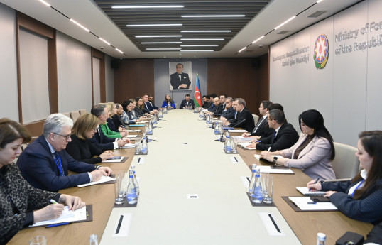 Ceyhun Bayramov ABŞ Ticarət Palatasının nümayəndə heyəti ilə görüşüb