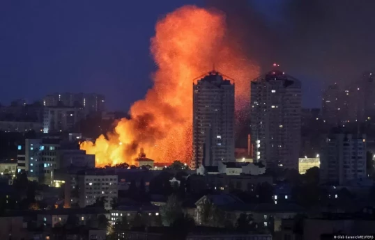 Kiyev kütləvi raket və PUA hücumuna məruz qalıb