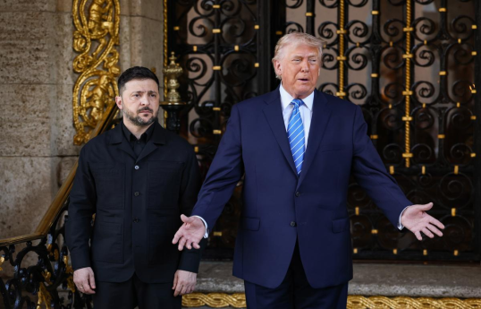 Ukrayna Prezidenti Volodimir Zelenski və ABŞ Prezidenti Donald Tramp