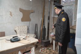 Bakıda mebel sexinin fəaliyyəti dayandırılıb - FOTO 