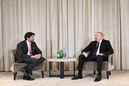 Prezident İlham Əliyev Münxendə Slovakiyanın müdafiə naziri ilə görüşüb