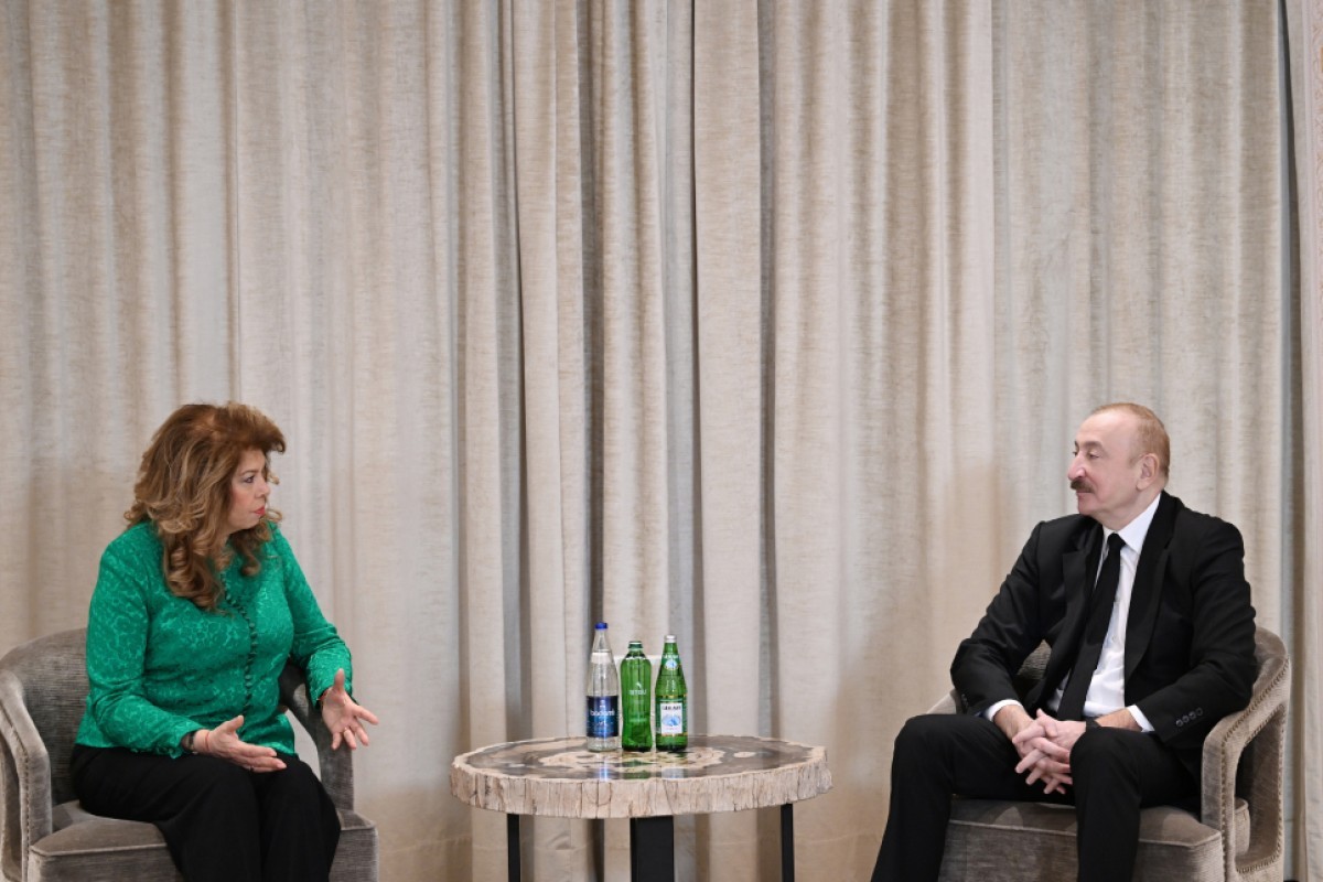 Bolqarıstan Respublikasının Prezidenti İliyana Yotova və Azərbaycan Respublikasının Prezidenti İlham Əliyev