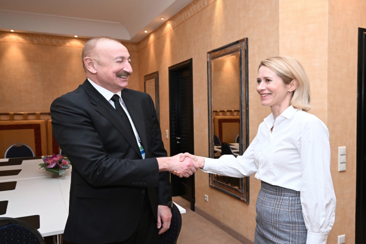 Azərbaycan Respublikasının Prezidenti İlham Əliyev  və Avropa Komissiyasının vitse-prezidenti Kaya Kallas