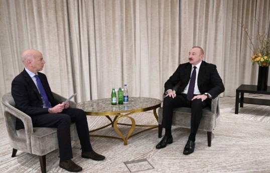 Prezident İlham Əliyev Münxendə “France 24” telekanalına müsahibə verib
