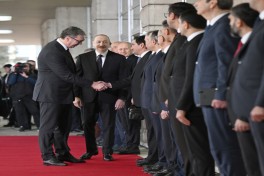 Azərbaycan Prezidentinin Serbiyada rəsmi qarşılanma mərasimi olub