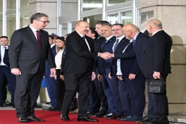 Azərbaycan Prezidentinin Serbiyada rəsmi qarşılanma mərasimi olub