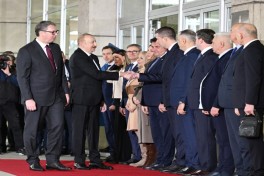 Azərbaycan Prezidentinin Serbiyada rəsmi qarşılanma mərasimi olub
