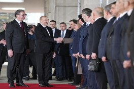 Azərbaycan Prezidentinin Serbiyada rəsmi qarşılanma mərasimi olub