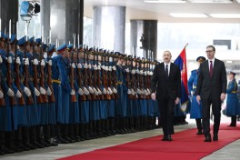 Azərbaycan Prezidentinin Serbiyada rəsmi qarşılanma mərasimi olub