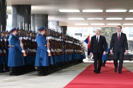 Azərbaycan Prezidentinin Serbiyada rəsmi qarşılanma mərasimi olub