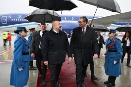Prezident İlham Əliyev Serbiyaya rəsmi səfər edib