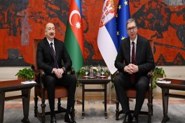 Belqradda Prezident İlham Əliyevin Aleksandar Vuçiç ilə təkbətək görüşü keçirilib - YENİLƏNİB 