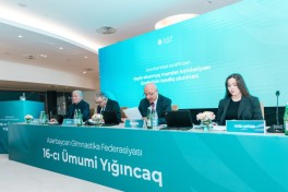 Mehriban Əliyeva yenidən Azərbaycan Gimnastika Federasiyasının prezidenti seçilib - FOTO 