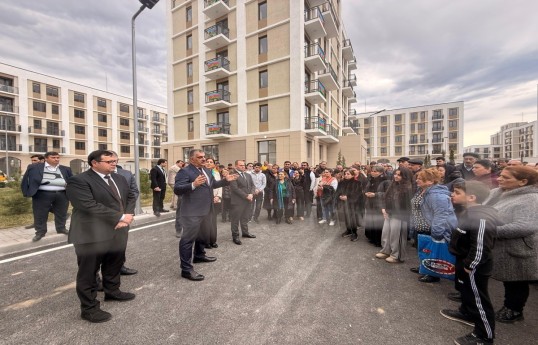 Növbəti köç karvanı Ağdama çatıb, evlərin açarları təqdim edilib - VİDEO  - YENİLƏNİB-1 