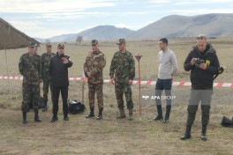 FHN Ağdamda minatəmizləmə əməliyyatları icra olunan ərazilərə media-tur təşkil edib - FOTO 