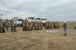FHN Ağdamda minatəmizləmə əməliyyatları icra olunan ərazilərə media-tur təşkil edib - FOTO 