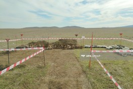 FHN Ağdamda minatəmizləmə əməliyyatları icra olunan ərazilərə media-tur təşkil edib - FOTO 
