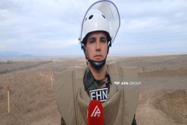 FHN-in Xüsusi Riskli Xilasetmə Xidmətinin əməkdaşı Şəmistan Əlizadə