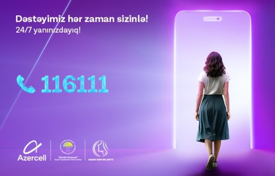 Azercell-in “Uşaq Qaynar Xətti”nə 2025-ci ildə 5500-dən çox müraciət daxil olub