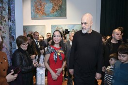 Leyla Əliyeva və Arzu Əliyeva Tiranada beynəlxalq incəsənət sərgisinin açılışında iştirak ediblər - FOTO 