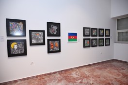 Leyla Əliyeva və Arzu Əliyeva Tiranada beynəlxalq incəsənət sərgisinin açılışında iştirak ediblər - FOTO 