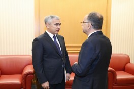 Leyla Əliyeva Tiranada Albaniya Prezidenti Bayram Beqay ilə görüşüb
