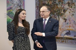 Leyla Əliyeva Tiranada Albaniya Prezidenti Bayram Beqay ilə görüşüb