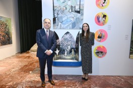 Leyla Əliyeva Tiranada Albaniya Prezidenti Bayram Beqay ilə görüşüb