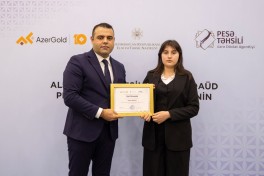 “AzerGold”dun 5-ci Təqaüd Proqramı müsabiqəsinin qalibləri mükafatlandırılıb - FOTO 