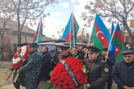 Birinci Qarabağ müharibəsində itkin düşən hərbçi Mahir Quliyevin qalıqları Cəlilabadda dəfn olunub - FOTO 