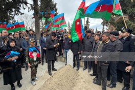 Birinci Qarabağ müharibəsində itkin düşən hərbçi Vüqar Babayevin qalıqları Göyçayda dəfn edilib - FOTO 