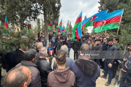 Birinci Qarabağ müharibəsində itkin düşən hərbçi Vüqar Babayevin qalıqları Göyçayda dəfn edilib - FOTO 