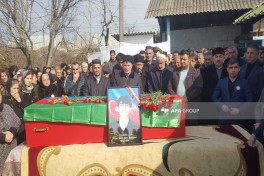 Birinci Qarabağ müharibəsində itkin düşən hərbçi Vüqar Babayevin qalıqları Göyçayda dəfn edilib - FOTO 