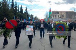 İtkin-şəhid Cavanşir Həsənovun qalıqları Balakəndə dəfn olunub - FOTO 