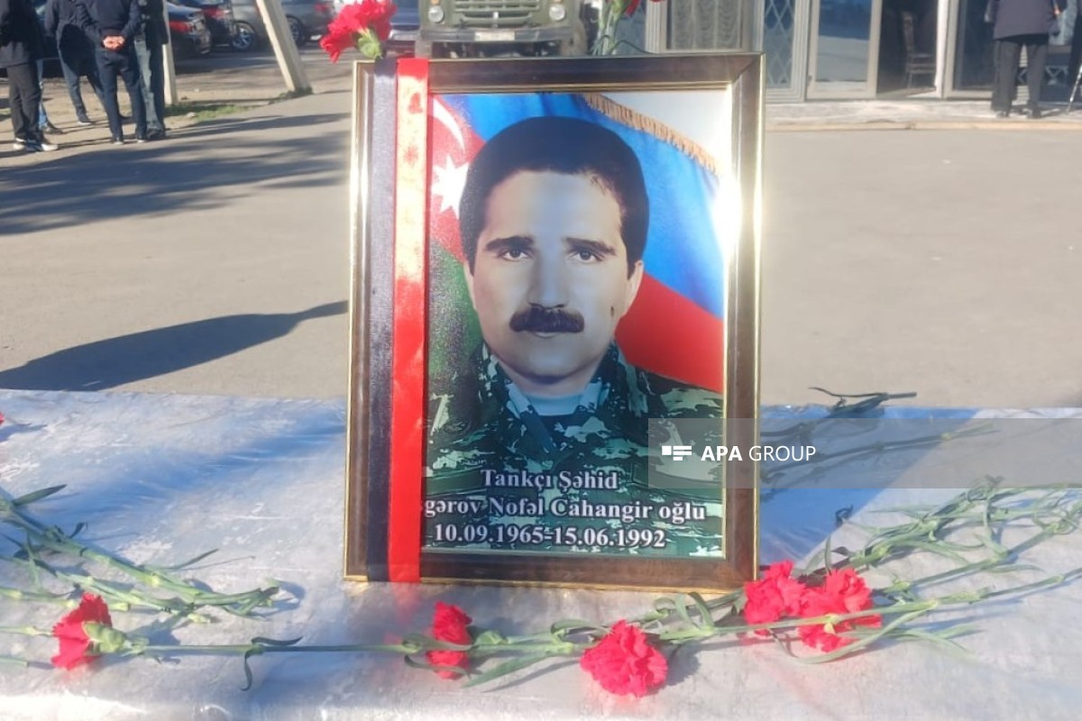 Birinci Qarabağ müharibəsində itkin düşən hərbçinin qalıqları Gəncədə dəfn edilib - FOTO 
