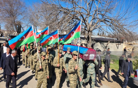 I Qarabağ müharibəsində itkin düşən hərbçi Qurban Göyüşovun qalıqları Ağdamda dəfn edilib