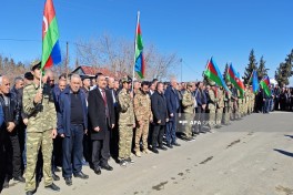 I Qarabağ müharibəsində itkin düşən hərbçi Qurban Göyüşovun qalıqları Ağdamda dəfn edilib