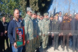Birinci Qarabağ müharibəsinin itkin-şəhidi Yolçu Məmmədovun qalıqları Şəmkirdə dəfn olunub - FOTO 