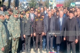 Birinci Qarabağ müharibəsinin itkin-şəhidi Yolçu Məmmədovun qalıqları Şəmkirdə dəfn olunub - FOTO 