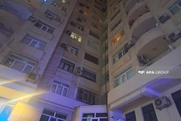 Nərimanov rayonunda yaşayış binasında yanğın baş verib, sakinlər təxliyə edilib - FOTO 