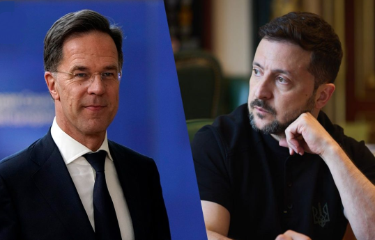 Ukrayna Prezidenti Volodimir Zelenski və NATO Baş katibi Mark Rutte