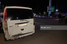 Lənkəranda zəncirvari qəza baş verib, xəsarət alanlar var - FOTO 