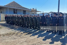 Xidməti vəzifəsini yerinə yetirərkən həlak olan FHN əməkdaşı dəfn olunub - FOTO  - VİDEO 