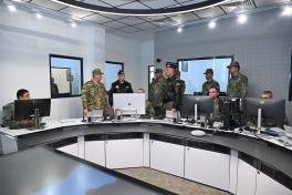 Müdafiə Nazirliyinin rəhbər heyəti hava hücumundan müdafiə bölmələrinin fəaliyyətini yoxlayıb