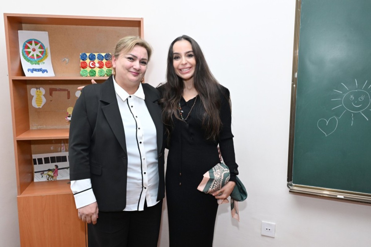 Leyla Əliyeva və Alena Əliyeva Quba şəhərində internat tipli ümumtəhsil məktəbini və STEAM mərkəzini ziyarət ediblər - FOTO 