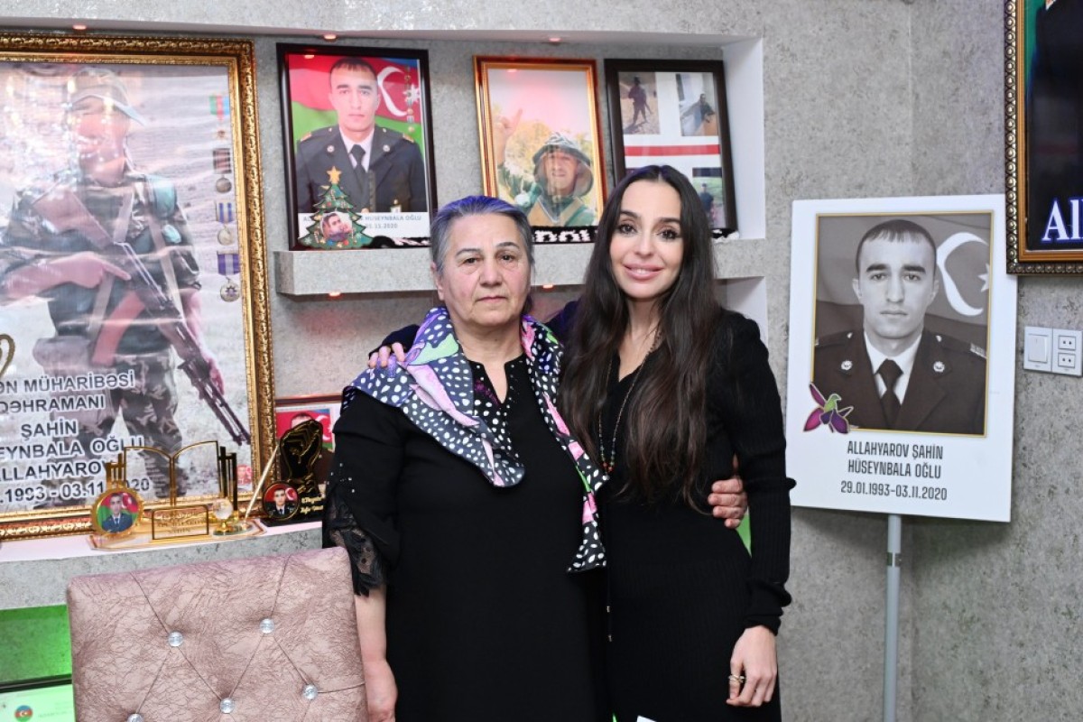 Leyla Əliyeva Vətən Müharibəsi Qəhrəmanı Şahin Allahyarovun ailəsini ziyarət edib