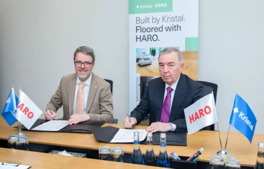 Premium parket və laminat bazarında TOP istehsalçılardan biri olan HARO ilə memorandum imzalanıb - “Kristal!”