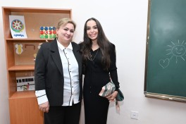 Leyla Əliyeva və Alena Əliyeva Quba şəhərində internat tipli ümumtəhsil məktəbini və STEAM mərkəzini ziyarət ediblər - FOTO 